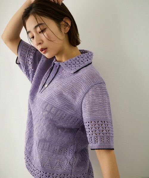 ROPE' / ロペ ニット・セーター | 【COOHEM(コーヘン)】SUKASHI EMBOSSED KNIT/セットアップ対応 | 詳細26