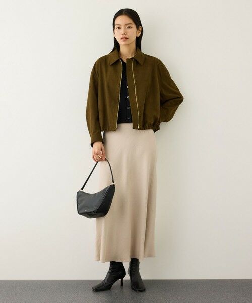 ROPE' / ロペ ミニ・ひざ丈スカート | リンクルサテンマーメイドスカート | 詳細4