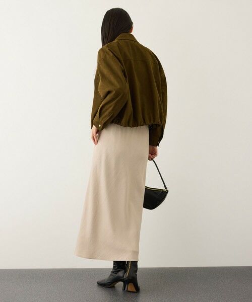 ROPE' / ロペ ミニ・ひざ丈スカート | リンクルサテンマーメイドスカート | 詳細5