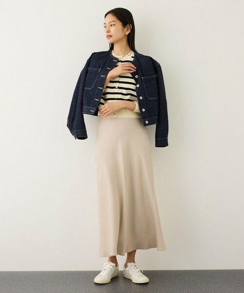 ROPE' / ロペ ミニ・ひざ丈スカート | リンクルサテンマーメイドスカート | 詳細6