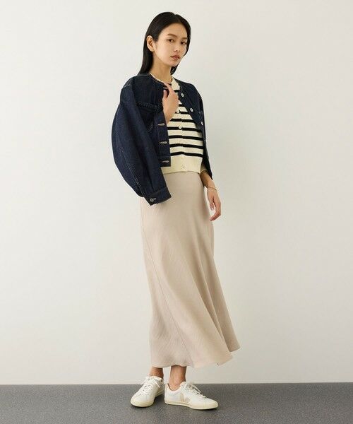 ROPE' / ロペ ミニ・ひざ丈スカート | リンクルサテンマーメイドスカート | 詳細7