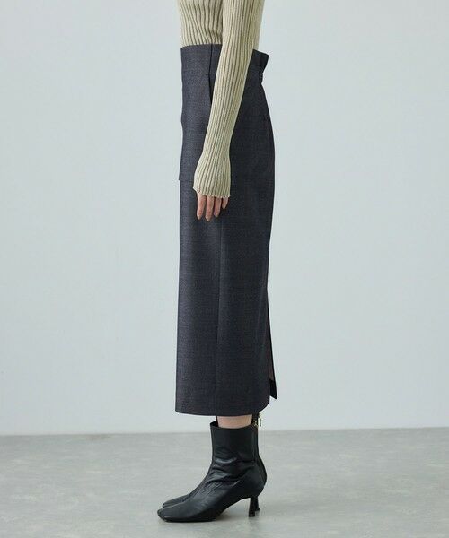 ROPE' / ロペ ミニ・ひざ丈スカート | [美人スカート]トリアセツイル ポケット付きタイトスカート(デニムライク)/イージーケア・セットアップ対応 | 詳細11