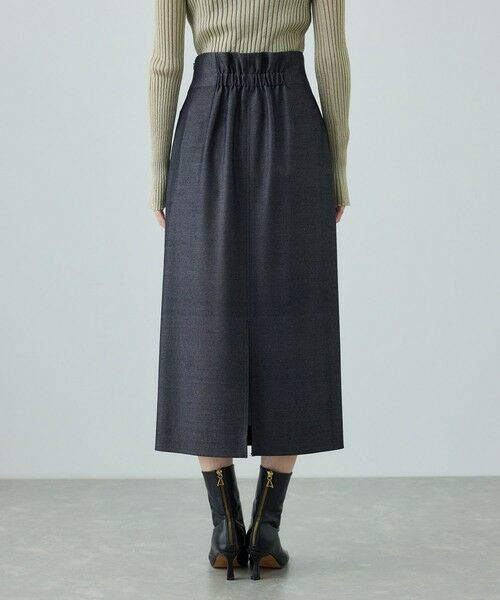 ROPE' / ロペ ミニ・ひざ丈スカート | [美人スカート]トリアセツイル ポケット付きタイトスカート(デニムライク)/イージーケア・セットアップ対応 | 詳細12