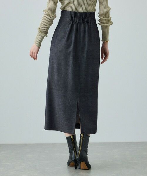 ROPE' / ロペ ミニ・ひざ丈スカート | [美人スカート]トリアセツイル ポケット付きタイトスカート(デニムライク)/イージーケア・セットアップ対応 | 詳細3