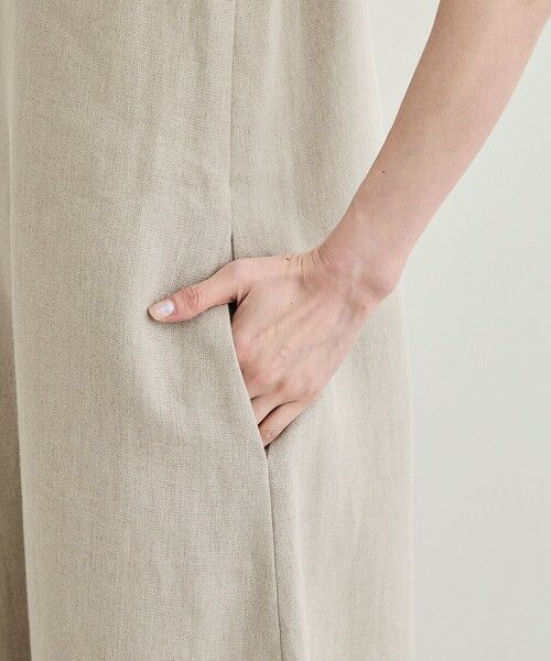 ROPE' / ロペ ロング・マキシ丈ワンピース | 尾州リネン ディープVネックフレアワンピース | 詳細13