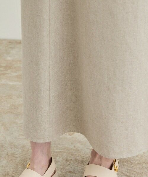 ROPE' / ロペ ロング・マキシ丈ワンピース | 尾州リネン ディープVネックフレアワンピース | 詳細14