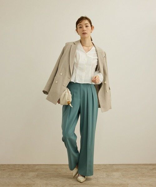 ROPE' / ロペ シャツ・ブラウス | 【洗える】パフスリーブシアーペプラムブラウス | 詳細14