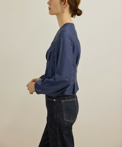 ROPE' / ロペ シャツ・ブラウス | 【洗える】パフスリーブシアーペプラムブラウス | 詳細16