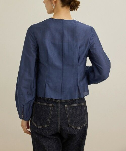 ROPE' / ロペ シャツ・ブラウス | 【洗える】パフスリーブシアーペプラムブラウス | 詳細17