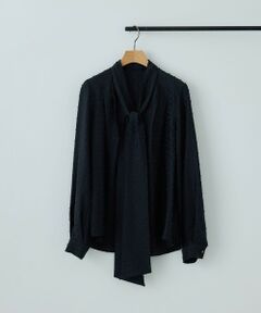 ROPE' / ロペ シャツ・ブラウス | 2WAYドットジャガードボウタイブラウス
