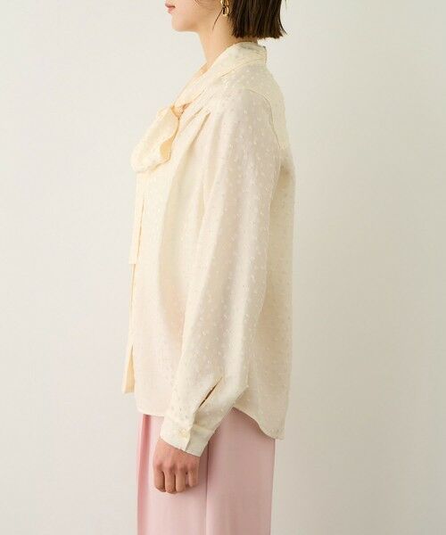 ROPE' / ロペ シャツ・ブラウス | 2WAYドットジャガードボウタイブラウス/イージーケア | 詳細13