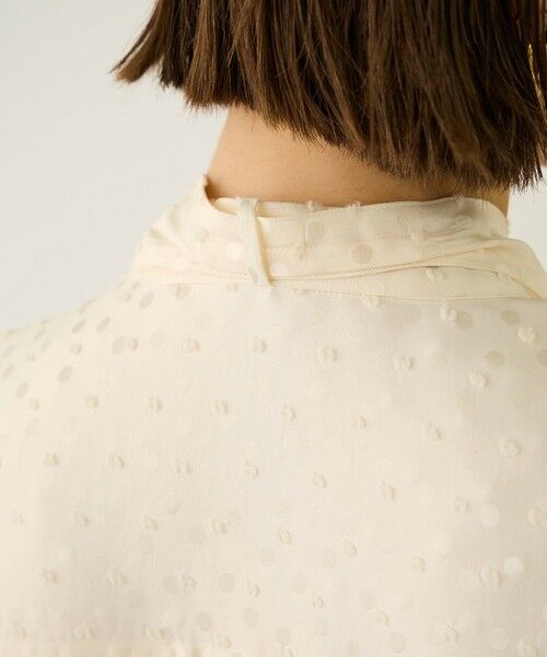 ROPE' / ロペ シャツ・ブラウス | 2WAYドットジャガードボウタイブラウス/イージーケア | 詳細15