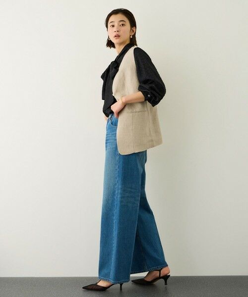 ROPE' / ロペ シャツ・ブラウス | 2WAYドットジャガードボウタイブラウス/イージーケア | 詳細9