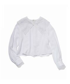 ROPE' / ロペ シャツ・ブラウス | レースカラープルオーバーブラウス