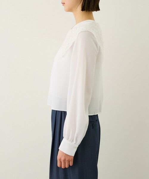 ROPE' / ロペ シャツ・ブラウス | レースカラープルオーバーブラウス | 詳細15
