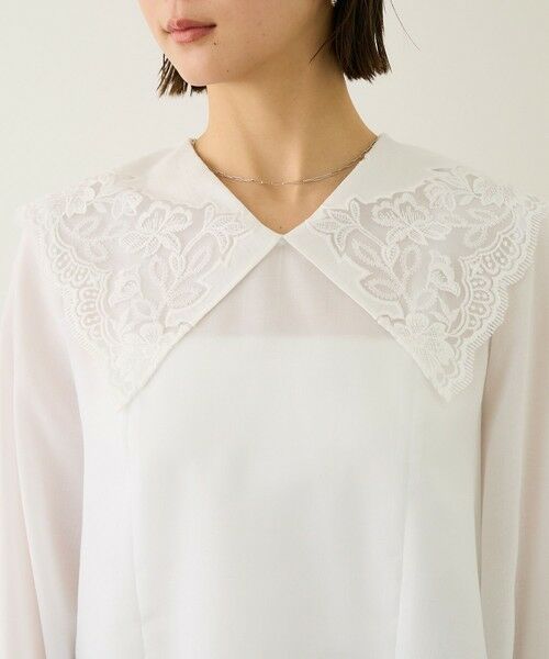 ROPE' / ロペ シャツ・ブラウス | レースカラープルオーバーブラウス | 詳細18