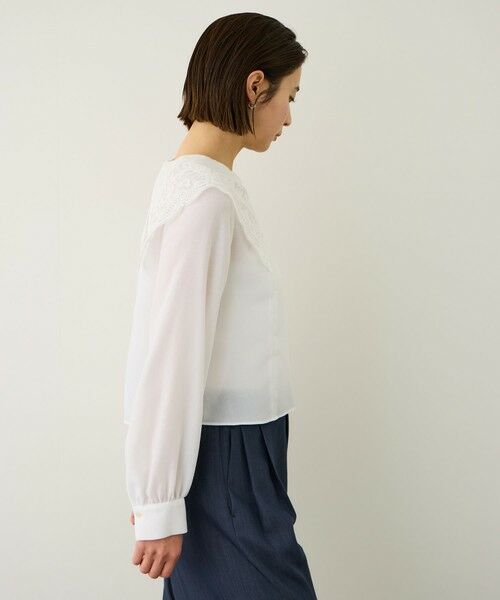 ROPE' / ロペ シャツ・ブラウス | レースカラープルオーバーブラウス | 詳細3