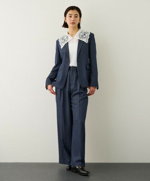 ROPE' / ロペ シャツ・ブラウス | レースカラーコンパクトブラウス/イージーケア | 詳細30