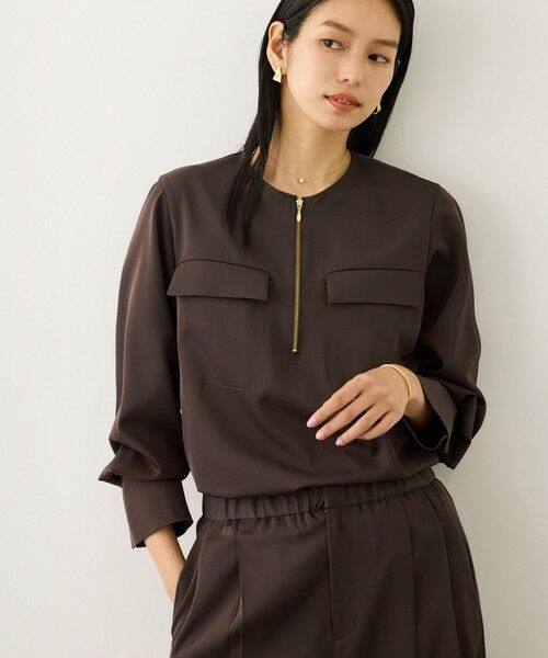 ROPE' / ロペ シャツ・ブラウス | フロントジップブラウス/イージーケア・セットアップ対応 | 詳細15