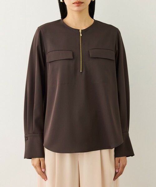 ROPE' / ロペ シャツ・ブラウス | フロントジップブラウス/イージーケア・セットアップ対応 | 詳細19