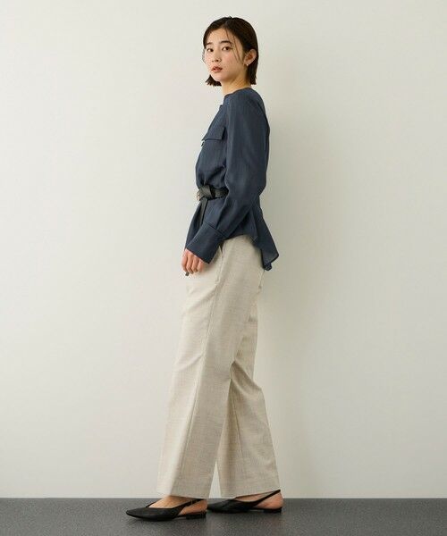 ROPE' / ロペ シャツ・ブラウス | フロントジップブラウス/イージーケア・セットアップ対応 | 詳細5