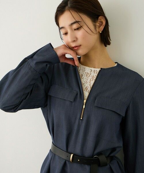 ROPE' / ロペ シャツ・ブラウス | フロントジップブラウス/イージーケア・セットアップ対応 | 詳細6