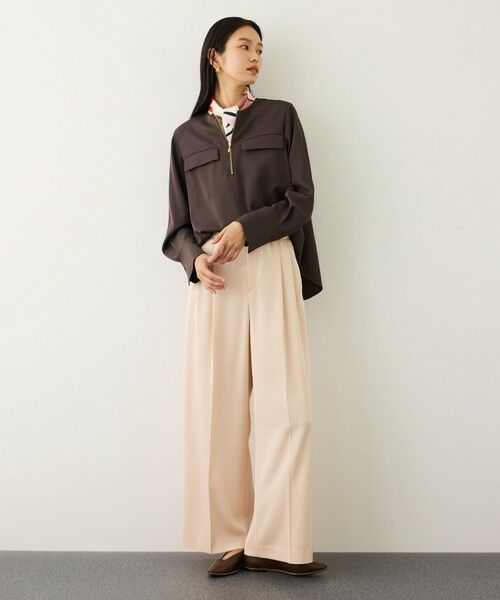 ROPE' / ロペ シャツ・ブラウス | フロントジップブラウス/イージーケア・セットアップ対応 | 詳細9