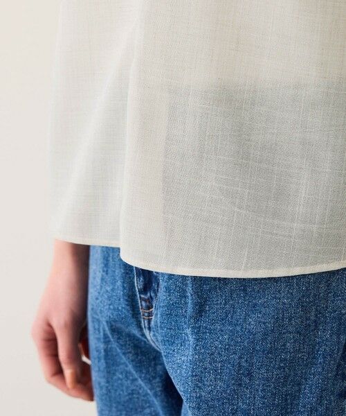 ROPE' / ロペ シャツ・ブラウス | リネンライクフリルカラーブラウス/セットアップ対応・イージーケア | 詳細21