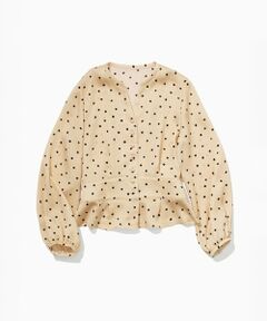 ROPE' / ロペ シャツ・ブラウス | ドットプリントウエストタックペプラムブラウス