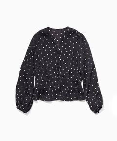 ROPE' / ロペ シャツ・ブラウス | ドットプリントウエストタックペプラムブラウス