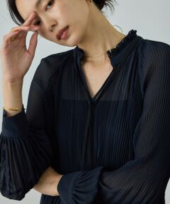 ROPE' / ロペ シャツ・ブラウス | プリーツデザインブラウス/イージーケア