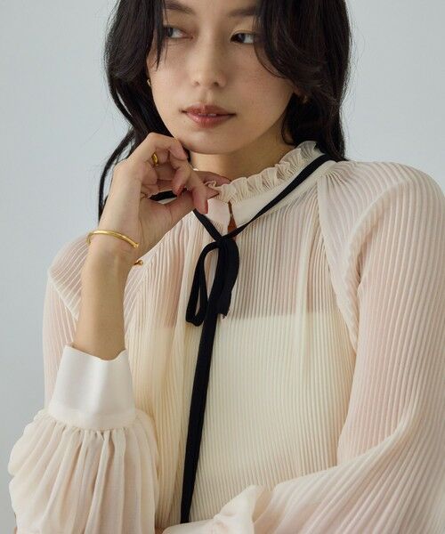 ROPE' / ロペ シャツ・ブラウス | プリーツデザインブラウス/イージーケア | 詳細10