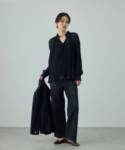 ROPE' / ロペ シャツ・ブラウス | スタンドフリルプリーツブラウス/イージーケア | 詳細29