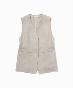 ROPE' / ロペ ベスト | リネン3ボタンジレ/セットアップ対応