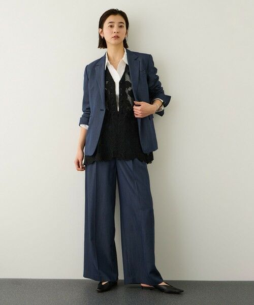 ROPE' / ロペ シャツ・ブラウス | エンブロイダリーフラワーレースジレブラウス | 詳細25