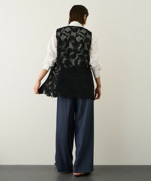 ROPE' / ロペ シャツ・ブラウス | エンブロイダリーフラワーレースジレブラウス | 詳細29