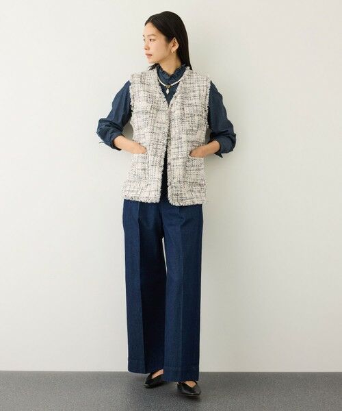 ROPE' / ロペ ベスト | ツイードVネックジレ | 詳細11