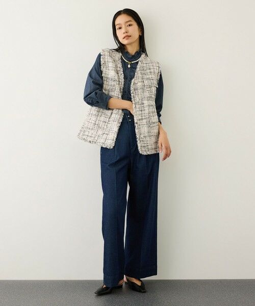 ROPE' / ロペ ベスト | ツイードVネックジレ | 詳細5