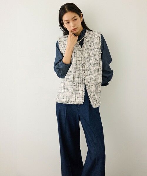 ROPE' / ロペ ベスト | ツイードVネックジレ | 詳細9