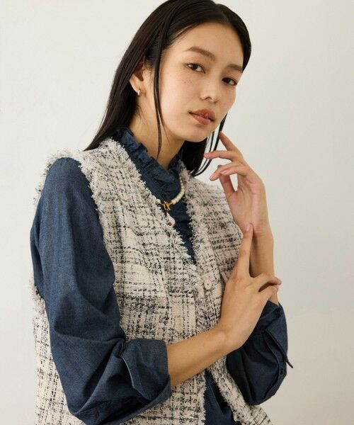 ROPE' / ロペ ベスト | ツイードVネックジレ（キナリ系(19)）