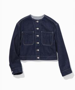 ROPE' / ロペ Gジャン・デニムジャケット | 【KUROKI】ノーカラーデニムジャケット/セットアップ対応