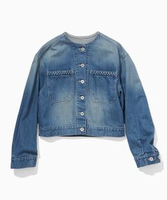 ROPE' / ロペ Gジャン・デニムジャケット | 【KUROKI】ノーカラーデニムジャケット/セットアップ対応