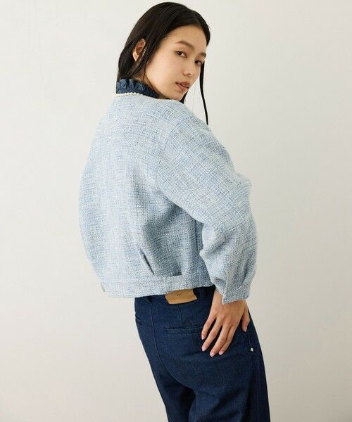 ROPE' / ロペ ノーカラージャケット | ツイードノーカラージャケット | 詳細1