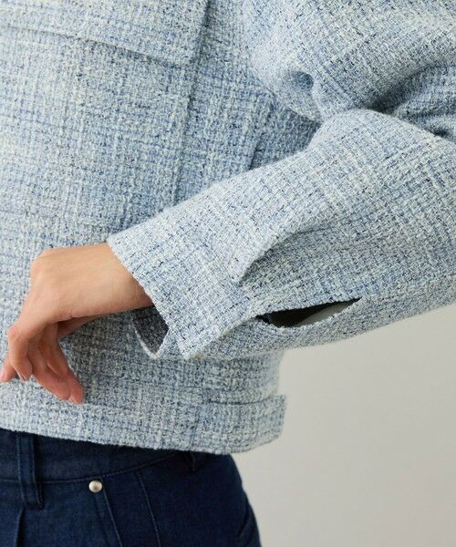 ROPE' / ロペ ノーカラージャケット | ツイードノーカラージャケット | 詳細16