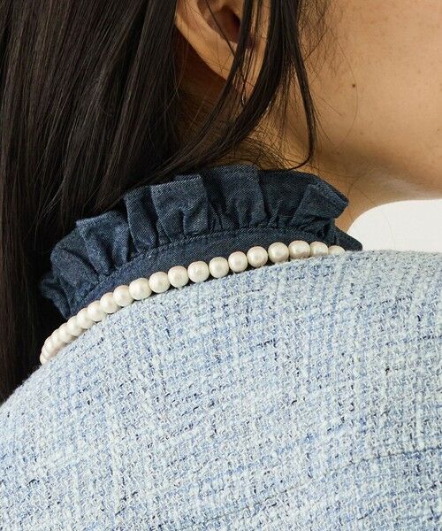 ROPE' / ロペ ノーカラージャケット | ツイードノーカラージャケット | 詳細3