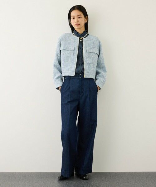 ROPE' / ロペ ノーカラージャケット | ツイードノーカラージャケット | 詳細4