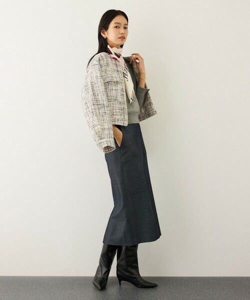 ROPE' / ロペ ノーカラージャケット | ツイードノーカラージャケット | 詳細8