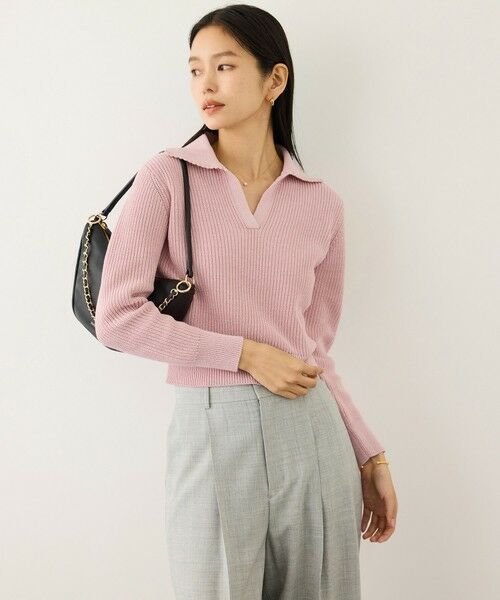 ROPE' / ロペ ニット・セーター | オーガニックコットンポロニットプルオーバー/イージーケア | 詳細11