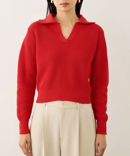 ROPE' / ロペ ニット・セーター | オーガニックコットンポロニットプルオーバー/イージーケア | 詳細14