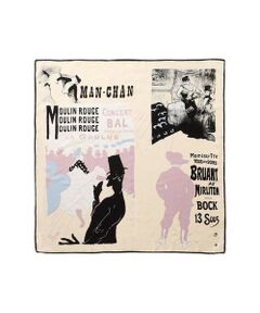 ROPE' / ロペ バンダナ・スカーフ | ロートレックシルクスカーフ/Lサイズ